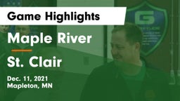 Maple River  vs St. Clair  Game Highlights - Dec. 11, 2021