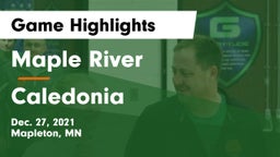 Maple River  vs Caledonia  Game Highlights - Dec. 27, 2021