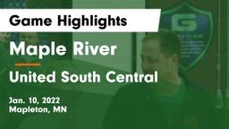 Maple River  vs United South Central  Game Highlights - Jan. 10, 2022