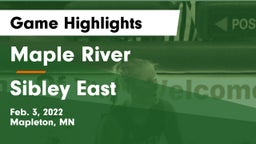 Maple River  vs Sibley East  Game Highlights - Feb. 3, 2022