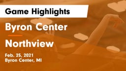 Byron Center  vs Northview  Game Highlights - Feb. 25, 2021