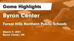 Byron Center  vs Forest Hills Northern Public Schools Game Highlights - March 9, 2021
