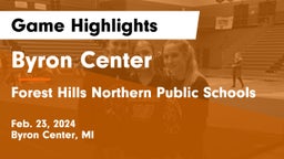 Byron Center  vs Forest Hills Northern Public Schools Game Highlights - Feb. 23, 2024