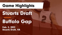 Stuarts Draft  vs Buffalo Gap Game Highlights - Feb. 2, 2022