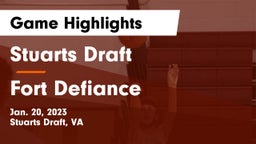 Stuarts Draft  vs Fort Defiance  Game Highlights - Jan. 20, 2023