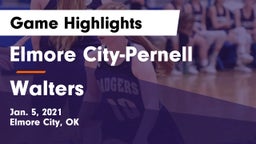 Elmore City-Pernell  vs Walters  Game Highlights - Jan. 5, 2021
