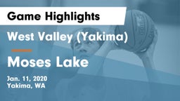 West Valley  (Yakima) vs Moses Lake  Game Highlights - Jan. 11, 2020
