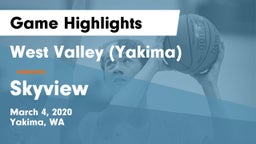 West Valley  (Yakima) vs Skyview  Game Highlights - March 4, 2020