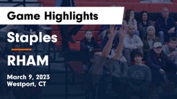 Staples  vs RHAM  Game Highlights - March 9, 2023