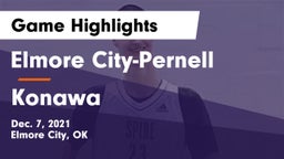 Elmore City-Pernell  vs Konawa  Game Highlights - Dec. 7, 2021