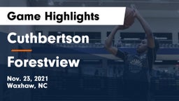 Cuthbertson  vs Forestview  Game Highlights - Nov. 23, 2021