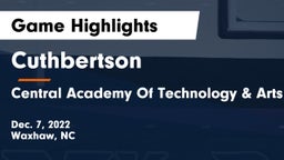 Cuthbertson  vs Central Academy Of Technology & Arts Game Highlights - Dec. 7, 2022