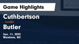 Cuthbertson  vs Butler  Game Highlights - Jan. 11, 2023