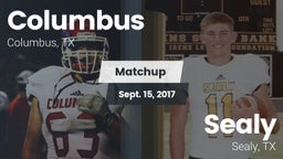 Matchup: Columbus  vs. Sealy  2017