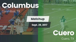 Matchup: Columbus  vs. Cuero  2017