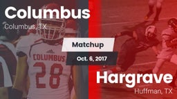 Matchup: Columbus  vs. Hargrave  2017