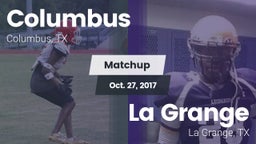 Matchup: Columbus  vs. La Grange  2017