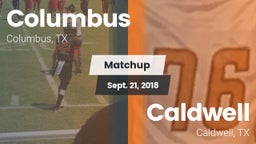 Matchup: Columbus  vs. Caldwell  2018