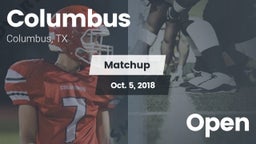 Matchup: Columbus  vs. Open 2018