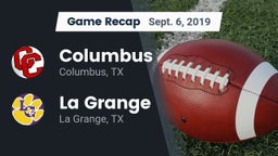 Recap: Columbus  vs. La Grange  2019