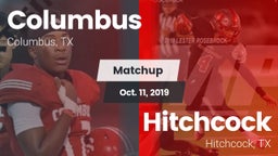 Matchup: Columbus  vs. Hitchcock  2019