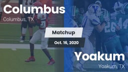 Matchup: Columbus  vs. Yoakum  2020