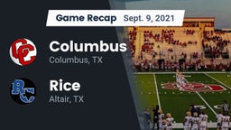 Recap: Columbus  vs. Rice  2021