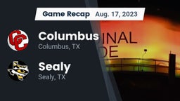 Recap: Columbus  vs. Sealy  2023