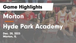 Morton  vs Hyde Park Academy Game Highlights - Dec. 28, 2023