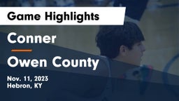 Conner  vs Owen County  Game Highlights - Nov. 11, 2023