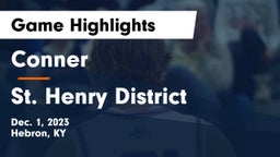 Conner  vs St. Henry District  Game Highlights - Dec. 1, 2023