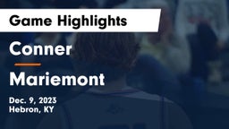 Conner  vs Mariemont  Game Highlights - Dec. 9, 2023