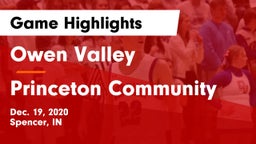 Owen Valley  vs Princeton Community  Game Highlights - Dec. 19, 2020