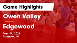 Owen Valley  vs Edgewood  Game Highlights - Jan. 14, 2021