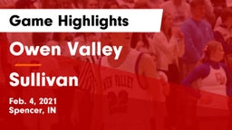 Owen Valley  vs Sullivan  Game Highlights - Feb. 4, 2021