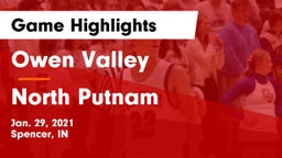 Owen Valley  vs North Putnam  Game Highlights - Jan. 29, 2021