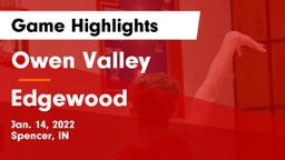 Owen Valley  vs Edgewood  Game Highlights - Jan. 14, 2022