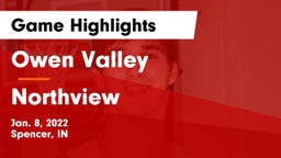 Owen Valley  vs Northview  Game Highlights - Jan. 8, 2022