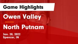 Owen Valley  vs North Putnam  Game Highlights - Jan. 28, 2022