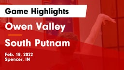 Owen Valley  vs South Putnam  Game Highlights - Feb. 18, 2022