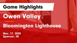 Owen Valley  vs Bloomington Lighthouse Game Highlights - Nov. 17, 2020