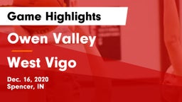 Owen Valley  vs West Vigo  Game Highlights - Dec. 16, 2020
