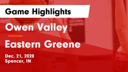 Owen Valley  vs Eastern Greene  Game Highlights - Dec. 21, 2020