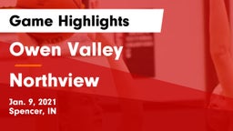Owen Valley  vs Northview  Game Highlights - Jan. 9, 2021