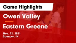 Owen Valley  vs Eastern Greene  Game Highlights - Nov. 22, 2021