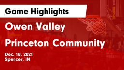 Owen Valley  vs Princeton Community  Game Highlights - Dec. 18, 2021