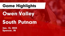Owen Valley  vs South Putnam  Game Highlights - Jan. 13, 2024