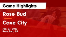 Rose Bud  vs Cave City  Game Highlights - Jan. 27, 2022