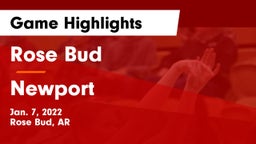 Rose Bud  vs Newport  Game Highlights - Jan. 7, 2022