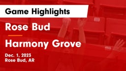 Rose Bud  vs Harmony Grove  Game Highlights - Dec. 1, 2023
